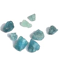GEMHUB Natural Rough Aquamarine 61.50 Ct Lot of 7 Pcs Rough Gemstones