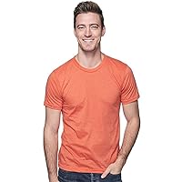 Men's Cotton/Poly Plain Tee Shirt - Made in USA