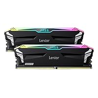 Lexar 32GB (2x16GB) ARES RGB DDR5 RAM 7200MT/s CL34 Desktop Memory - Intel XMP 3.0 & AMD Expo Compatible, Black (LD5U16G72C34LA-RGD)
