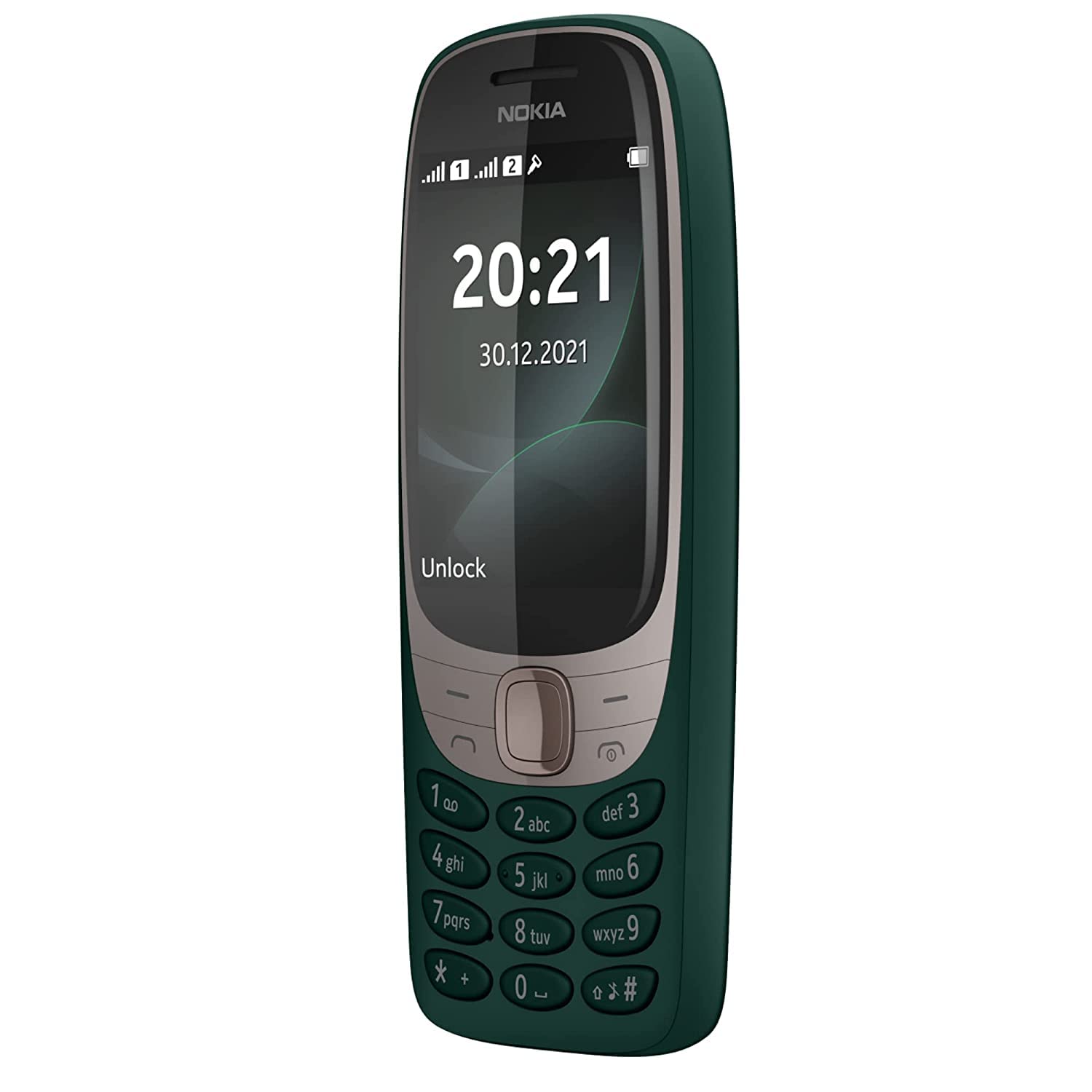 Nokia 6310 (2021) Dual-SIM 16MB ROM + 8MB RAM (GSM Only | No CDMA) Factory Unlocked 2G GSM Cell-Phone (Dark Green) - International Version