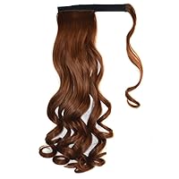 Long Wavy Curly Ponytailtail Extensions Synthetic Wig Hairpiece Ponytailtail Clip In Hair Extensions Ponytailtail Fake Hair K06-4M30 As show