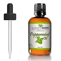 Pure Carrier and Essential oils for Skin Care, Hair, Body Moisturizer for Face-Anti Aging Skin Care (Peppermint Oil, 4oz)