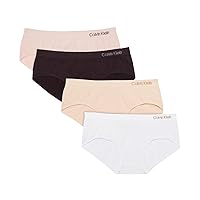 Calvin Klein Girls' Hipster Panty Seamless Underwear, Multipack
