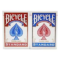 2 Deck Set of Bicycle Rider Back 808 Standard Playing Cards - Includes Bonus Cut Card!