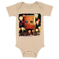 Cool Robot Baby Jersey Bodysuit - Creative Baby Bodysuit - Adorable Baby One-Piece