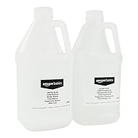 Amazon Basics 1/2 Gallon Clear Glue and 1/2 Gallon White Glue, 2-Pack Combo Glue for Perfect Slime, Transparent/White, 64 fl oz