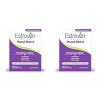 Estroven Mood Boost for Menopause Relief - 30 Ct. - Clinically Proven Ingredients That Help Manage Mood Swings, Night Sweats & Hot Flash Relief - Drug-Free and Gluten-Free (Pack of 2)