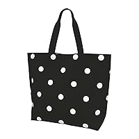 Music Note Print Print Tote Bag Women Single Shoulder Leisure Bag Multi-Purpose Large Shopping Bag