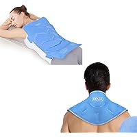 REVIX XL Neck Ice Pack for Injuries and REVIX Full Back Ice Pack