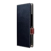 Luplus LN-23SQ2BLP2NV AQUOS R8 pro SH-51D Thin Lightweight PU Leather Notebook Case Twoal W Navy