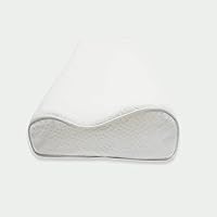 Down Etc Neck Support Contoured Memory Foam Pillow with Removable Cover, 12 x 18.5-Inches, White