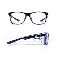 Anti-Fog Safety Glasses - Stylish Fashionable Protective Eyewear with Clear Side Shields - ANSI Z87.1 - Safety Goggles