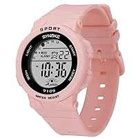 Women Digital Watches Unisex 7 Colors LED Backlight Display Alarm Chronograph Waterproof Silicone Strap Outdoor Sport Watch