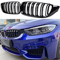 Front Grill/Grilles Kidney Grill Replacement for BMW 4 Series F32 F33 F36 F80 F82(ABS, Gloss Black)