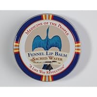 3 Tins of Navajo Medicine of The People Fennel Lip Balm - Sacred Water - 0.75 oz Each - Christmas Stocking Stuffer - Powwow