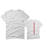 American Flag Thin Red Line Firefighter Support Seal for Men T Shirt