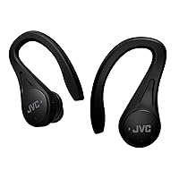 Sport True Wireless Earbuds Headphones, Lightweight and Compact, Long Battery Life (up to 30 Hours), Sound with Neodymium Magnet Driver, Water Resistance (IPX5) - HAEC25TB (Black), Small