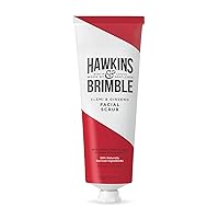 Hawkins & Brimble - Facial Scrub for Mens, 125ml - Mens Grooming Face Scrub Exfoliator and Deep Clean for Mature and Sensitive Skin - Pre Shave Lotion for Improve Shaving with Elemi and Ginseng Scent
