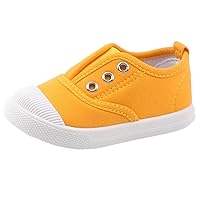 Toddler Boy Girl Canvas Sneaker Lightweight Kids Casual Shoes Slip on Walking Shoes