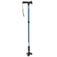 iLiving Walking Cane for Men and Women Foldable, Adjustable, and Free-Standing with Pivot Tip, Heavy-Duty Design Support up to 300 Pounds