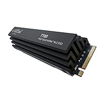 Crucial T700 1TB 3D NAND NVMe PCIe5.0 M.2 SSD Heatsink Model Up to 12,400 MB/s CT1000T700SSD5JP