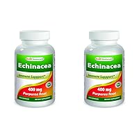 Best Naturals Echinacea 400 mg 250 Capsules (Pack of 2)