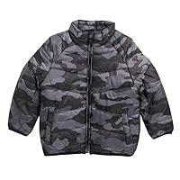 URBAN REPUBLIC Toddler Boy Quilted Camo Jacket with Faux Fur Lining