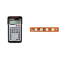 Calculated Industries 4095 Pipe Trades Math Calculator Tool & Swanson TL043M 9-Inch Savage Magnetic Torpedo Level