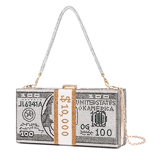 Dollar Money Clutch Purse For Women Transparent Acrylic Evening Bag Trendy  Chain Shoulder Bag Clutch Bag | Free Shipping For New Users | Temu