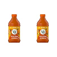 V8 Carrot Ginger 100% Vegetable Juice, 46 fl oz Bottle (Pack of 2)