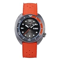 Amoy Mens Diver Watches Titanium Turtle Automatic Watch Mechanical Wristwatch 20Bar Water Resistant Luminous NH36 Ceramic Bezel Rubber Strap