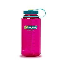 Nalgene Sustain Tritan BPA-Free Water Bottle Made with Material Derived from 50% Plastic Waste, 32 OZ, Wide Mouth, Eggplant