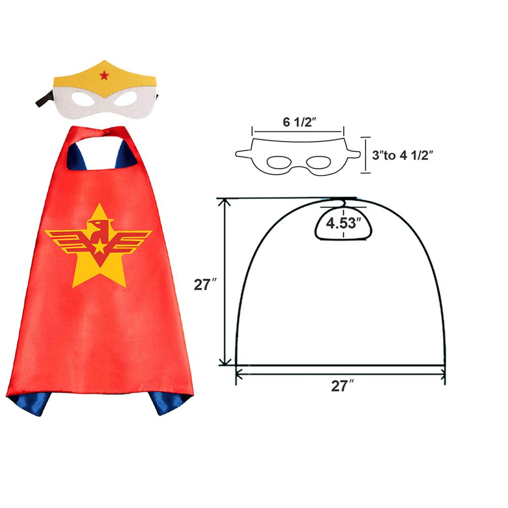 RioRand Kids Superhero Capes Set Toys for 3-10 Year Old Boys Girls Party Supplies Christmas Halloween Gifts
