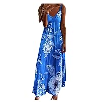 Women's Casual Dresses Suspender Beach Tunic Bohemian Dresses Sleeveless Summer Sundress Daily Wear Streetwear