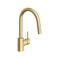 Grohe 32665GN3 Concetto Pull-Down Kitchen Faucet, Dual Spray, 1.75 GPM, Brushed Gold