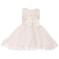 BNY Corner Sequin Lace Glitter Infant Toddler Baby Easter Flower Girl Dress