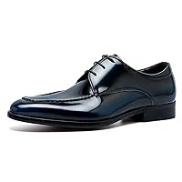 Men's Comfort Genuine Leather Pointed Toe Lace-up Oxford Classic Dress Formal Shoes Business