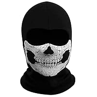 1pc Fabric Ghost Mask Balaclava Skull Hood White