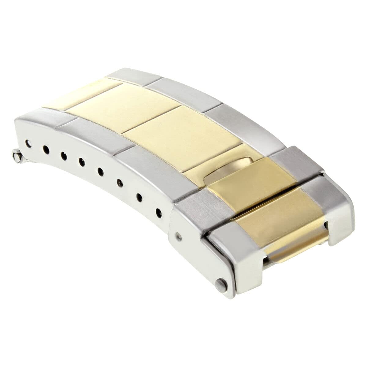Ewatchparts 3 FLIP LOCK CLASP DIVER EXTENSION COMPATIBLE WITH ROLEX OYSTER BAND SUBMARINER GMT TWO TONE