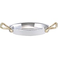 Yamashita Kogei UK 04-0842-1202 18-8 Petite Pan, Oval-Type Gratin, 3.5 inches (9 cm)