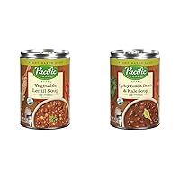 (Bundle of 4) Pacific Foods Organic Soups, 16.3 oz Cans