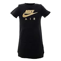 Nike Air Little Girls Logo Print Sweatshirt Dress