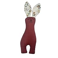 Cute Rabbit Snuggle Toy for Infant Toddlers Boy Girl Baby Soft Sleeping Soothe Appease Teething Chewing Toy Photo Props