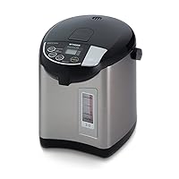 Tiger PDU-A30U-K Electric Hot Water Boiler and Warmer, Stainless Black, 3-Liter