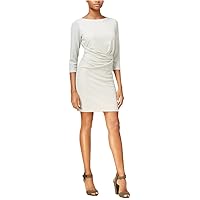 Rachel Roy Womens Metallic Shift Dress