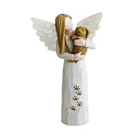 Angel Souvenir pet Ornaments, Dog and cat Souvenir Gifts, Resin Angel Statues, Angels Holding Their Favorite Pets