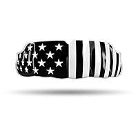 Impact Custom Professional MMA/Boxing/Muay Thai Mouthguard -Flag Series Stars & Stripes Black