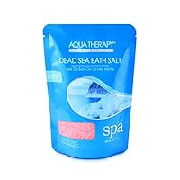 Aqua Therapy Dead Sea Scented Bath Salt Pouch (Rose), 8.8 Oz