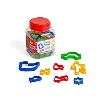 Bigjigs Toys Jar of 24 Pastry Cutters - Children's Baking Cookie Cutters