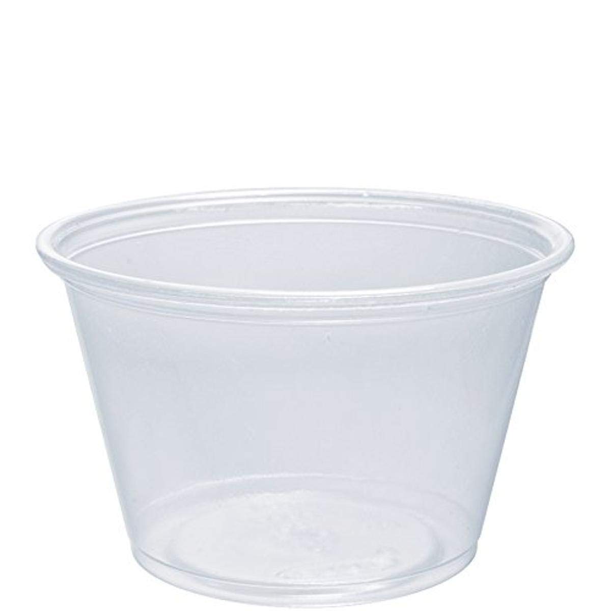 Dart 400PC 4 oz Clear PP Portion Container (Case of 2500)